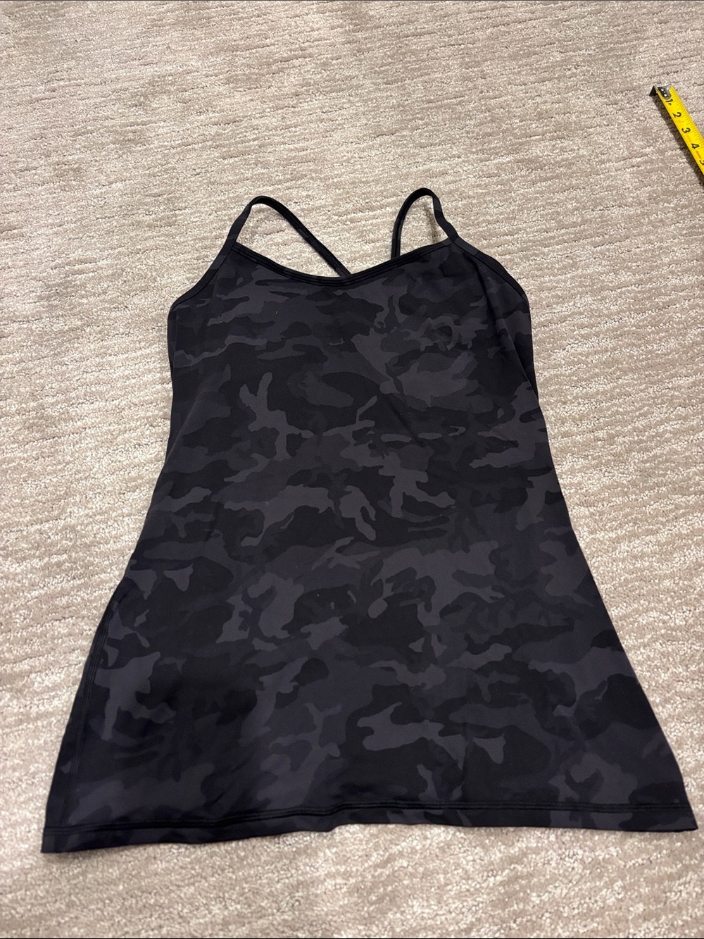 Lululemon tank top. Camo colored, size 8.